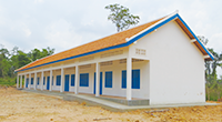 Construction of a middle school in a Cambodia